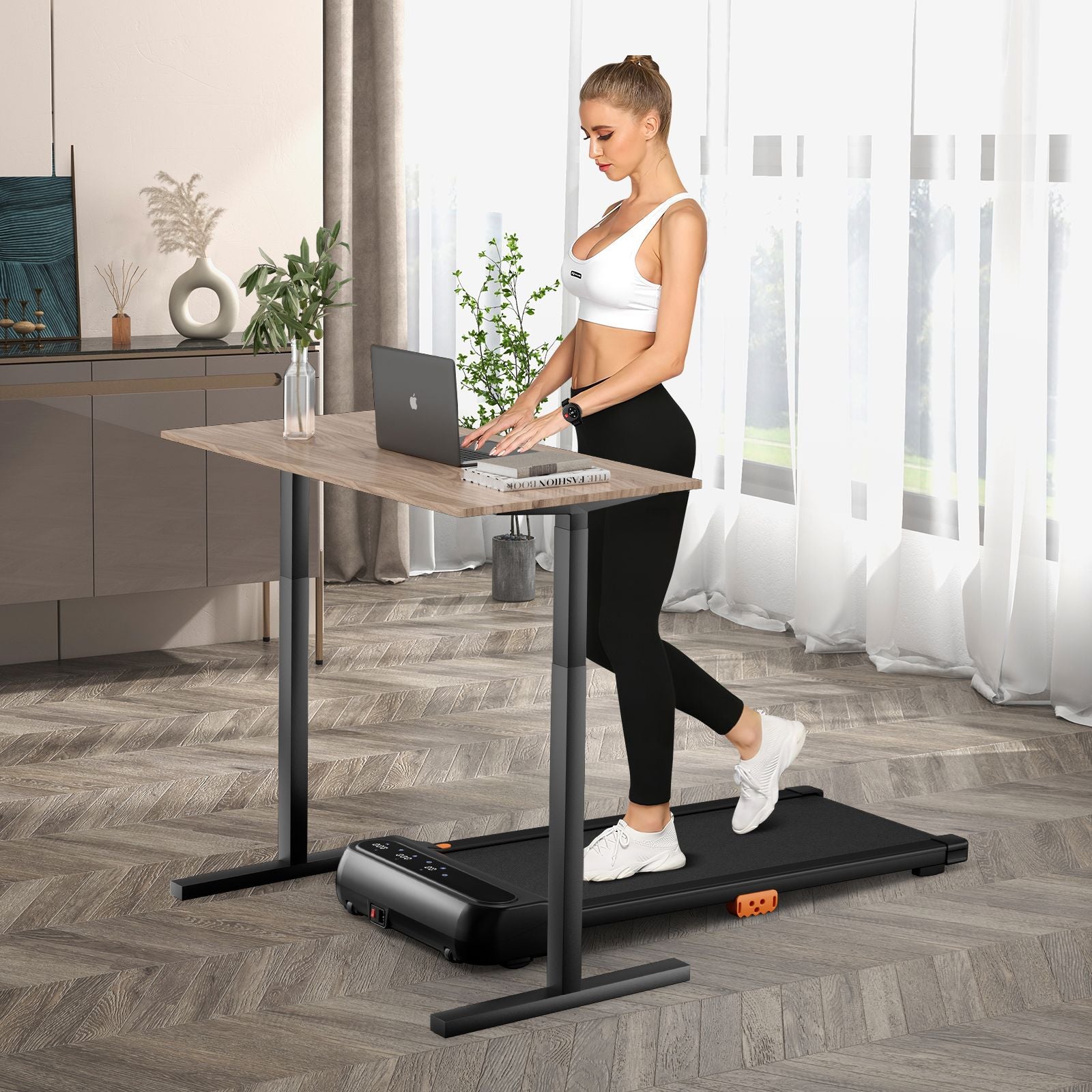 Under Desk Treadmill for Home and Office with 12 Pre-Configured Programs