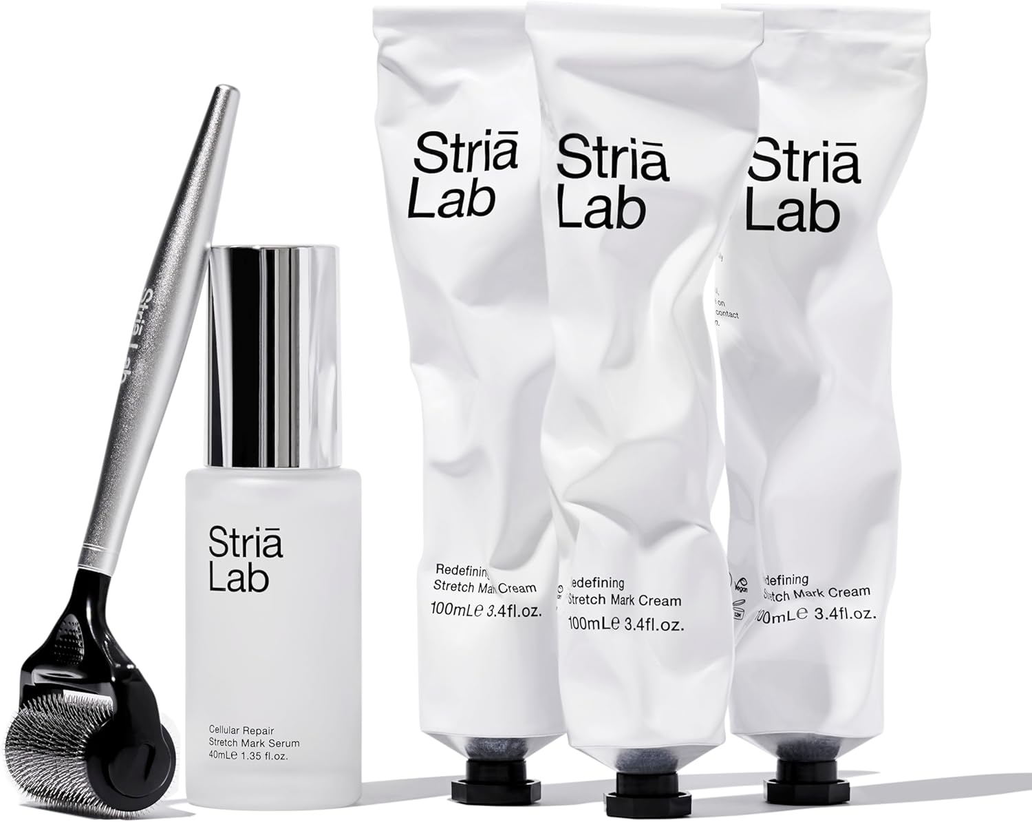 Stretch Mark Repair Programme | 12-Week Kit with Microneedling Tool, Cellular Repair Serum & Redefining Stretch Mark Cream | Clinically Proven to Restore Collagen & Reduce Stretch Marks