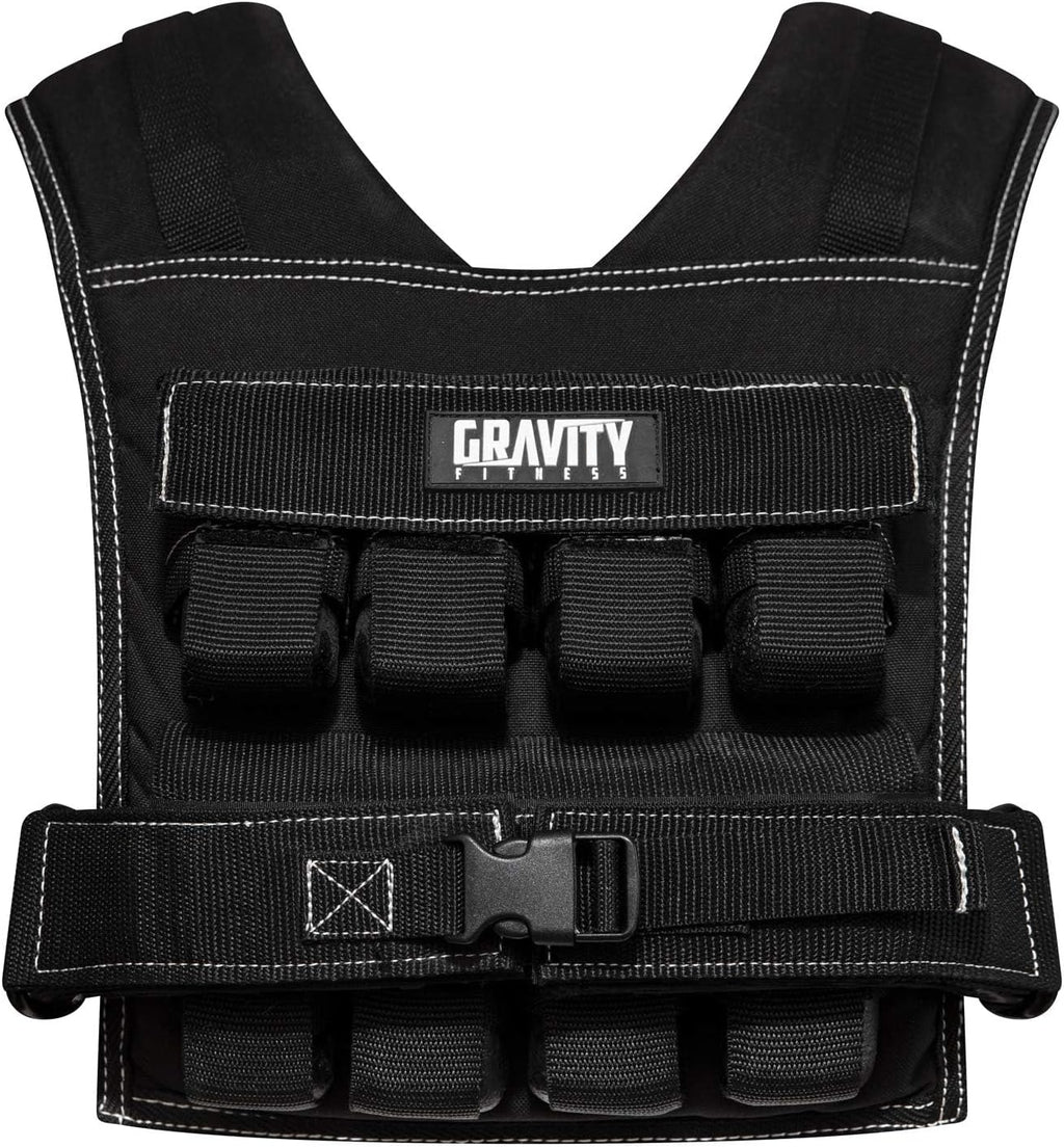 Gravity Fitness Weighted Vest for Men & Women - Adjustable Fitness Weight Vest for Workout, Running, Walking, Strength Training, & Calisthenics Training Home & Commercial Gym - 10Kg / 20Kg / 30Kg