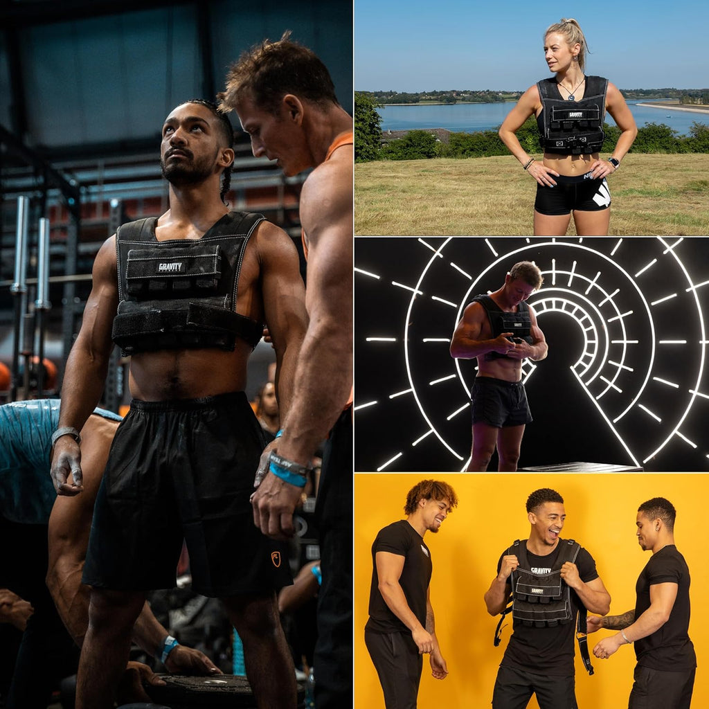 Gravity Fitness Weighted Vest for Men & Women - Adjustable Fitness Weight Vest for Workout, Running, Walking, Strength Training, & Calisthenics Training Home & Commercial Gym - 10Kg / 20Kg / 30Kg