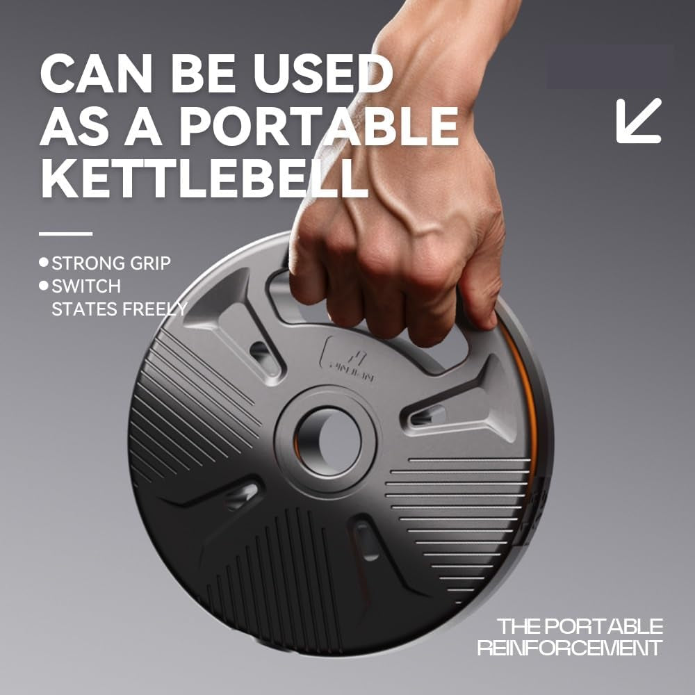 Strongway® Adjustable 6 in 1 Dumbbell Straight and Curl Barbell Kettlebell Push up Set - 20KG 30KG 40KG SETS - Weight Lifting for Home Gym Fitness